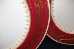 AYNSLEY 7098 MAROON- DINNER PLATE ..... http://jaapiesfinechinastore.com