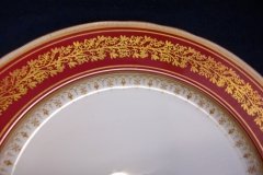 AYNSLEY 7098 MAROON- DINNER PLATE ..... http://jaapiesfinechinastore.com