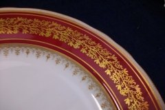 AYNSLEY 7098 MAROON- DINNER PLATE ..... http://jaapiesfinechinastore.com