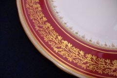 AYNSLEY 7098 MAROON- DINNER PLATE ..... http://jaapiesfinechinastore.com