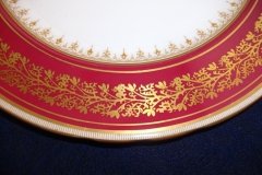 AYNSLEY 7098 MAROON- DINNER PLATE ..... http://jaapiesfinechinastore.com