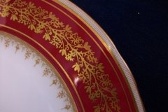 AYNSLEY 7098 MAROON- DINNER PLATE ..... http://jaapiesfinechinastore.com