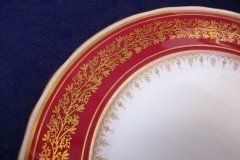 AYNSLEY 7098 MAROON- DINNER PLATE ..... http://jaapiesfinechinastore.com