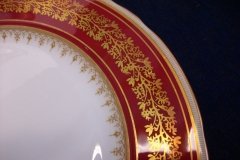 AYNSLEY 7098 MAROON- DINNER PLATE ..... http://jaapiesfinechinastore.com