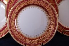 AYNSLEY 7098 MAROON- SALAD PLATE   .....   http://jaapiesfinechinastore.com