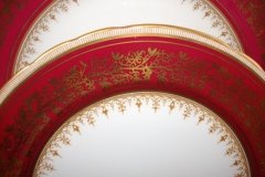 AYNSLEY 7098 MAROON- SALAD PLATE   .....   http://jaapiesfinechinastore.com