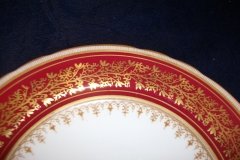 AYNSLEY 7098 MAROON- SALAD PLATE   .....   http://jaapiesfinechinastore.com