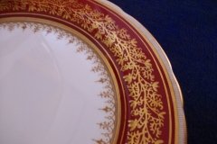 AYNSLEY 7098 MAROON- SALAD PLATE   .....   http://jaapiesfinechinastore.com