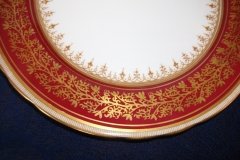 AYNSLEY 7098 MAROON- SALAD PLATE   .....   http://jaapiesfinechinastore.com