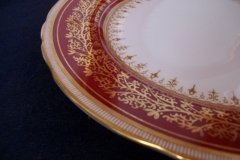 AYNSLEY 7098 MAROON- SALAD PLATE   .....   http://jaapiesfinechinastore.com