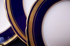 AYNSLEY 7282 LAUREL COBALT- BREAD & BUTTER PLATE   .....  http://jaapiesfinechinastore.com