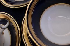 AYNSLEY 7282 LAUREL COBALT- CUP & SAUCER  .....  http://jaapiesfinechinastore.com