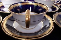 AYNSLEY 7282 LAUREL COBALT- CUP & SAUCER  .....  http://jaapiesfinechinastore.com