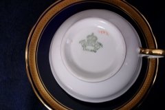 AYNSLEY 7282 LAUREL COBALT- CUP & SAUCER  .....  http://jaapiesfinechinastore.com