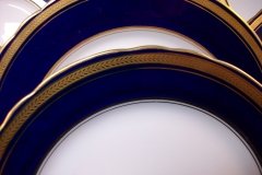 AYNSLEY 7282 LAUREL COBALT- SALAD PLATE   .....  http://jaapiesfinechinastore.com