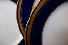 AYNSLEY 7282 LAUREL COBALT- SALAD PLATE   .....  http://jaapiesfinechinastore.com