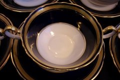 AYNSLEY 7282 LAUREL COBALT- SOUP BOWL & SAUCER  .....  http://jaapiesfinechinastore.com