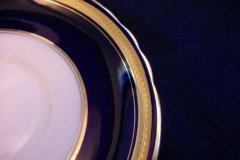 AYNSLEY 7282 LAUREL COBALT- SOUP BOWL & SAUCER  .....  http://jaapiesfinechinastore.com