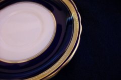 AYNSLEY 7282 LAUREL COBALT- SOUP BOWL & SAUCER  .....  http://jaapiesfinechinastore.com