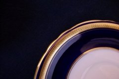 AYNSLEY 7282 LAUREL COBALT- SOUP BOWL & SAUCER  .....  http://jaapiesfinechinastore.com