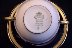 AYNSLEY 7282 LAUREL COBALT- SOUP BOWL & SAUCER  .....  http://jaapiesfinechinastore.com