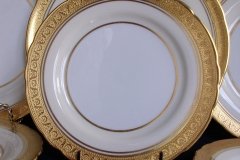 AYNSLEY #7761 CREAM/ ENCRUSTED GOLD BAND-  BREAD & BUTTER  PLATE   .....   http://jaapiesfinechinastore.com