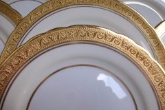 AYNSLEY #7761 CREAM/ ENCRUSTED GOLD BAND-  BREAD & BUTTER  PLATE   .....   http://jaapiesfinechinastore.com