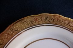 AYNSLEY #7761 CREAM/ ENCRUSTED GOLD BAND-  BREAD & BUTTER  PLATE   .....   http://jaapiesfinechinastore.com