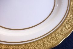 AYNSLEY #7761 CREAM/ ENCRUSTED GOLD BAND-  BREAD & BUTTER  PLATE   .....   http://jaapiesfinechinastore.com
