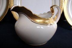 AYNSLEY #7761 CREAM/ ENCRUSTED GOLD BAND-  CREAMER  .....   http://jaapiesfinechinastore.com