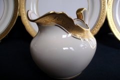 AYNSLEY #7761 CREAM/ ENCRUSTED GOLD BAND-  CREAMER  .....   http://jaapiesfinechinastore.com