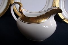 AYNSLEY #7761 CREAM/ ENCRUSTED GOLD BAND-  CREAMER  .....   http://jaapiesfinechinastore.com