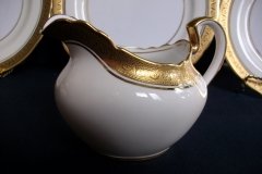 AYNSLEY #7761 CREAM/ ENCRUSTED GOLD BAND-  CREAMER  .....   http://jaapiesfinechinastore.com