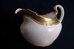 AYNSLEY #7761 CREAM/ ENCRUSTED GOLD BAND-  CREAMER  .....   http://jaapiesfinechinastore.com