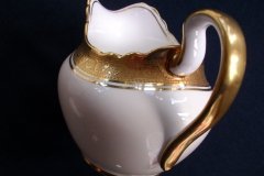 AYNSLEY #7761 CREAM/ ENCRUSTED GOLD BAND-  CREAMER  .....   http://jaapiesfinechinastore.com