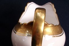 AYNSLEY #7761 CREAM/ ENCRUSTED GOLD BAND-  CREAMER  .....   http://jaapiesfinechinastore.com