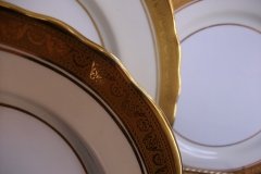 AYNSLEY #7761 CREAM/ ENCRUSTED GOLD BAND-  SERVING PLATTER  11 1/2"   .....   http://jaapiesfinechinastore.com