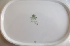 AYNSLEY #7761 CREAM/ ENCRUSTED GOLD BAND-  SERVING PLATTER  11 1/2"   .....   http://jaapiesfinechinastore.com