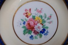 AYNSLEY 7848 MOTTLED BLUE, FLORAL CENTER- BREAD & BUTTER PLATE   .....   http://jaapiesfinechinastore.com