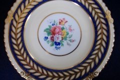 AYNSLEY 7848 MOTTLED BLUE, FLORAL CENTER- BREAD & BUTTER PLATE   .....   http://jaapiesfinechinastore.com