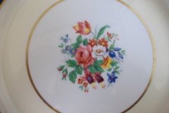 AYNSLEY 7848 MOTTLED BLUE, FLORAL CENTER- DINNER PLATE   .....   http://jaapiesfinechinastore.com