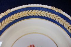 AYNSLEY 7848 MOTTLED BLUE, FLORAL CENTER- DINNER PLATE   .....   http://jaapiesfinechinastore.com