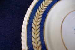 AYNSLEY 7848 MOTTLED BLUE, FLORAL CENTER- DINNER PLATE   .....   http://jaapiesfinechinastore.com