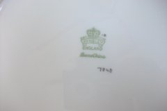 AYNSLEY 7848 MOTTLED BLUE, FLORAL CENTER- DINNER PLATE   .....   http://jaapiesfinechinastore.com