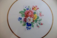 AYNSLEY 7848 MOTTLED BLUE, FLORAL CENTER- SALAD PLATE   .....   http://jaapiesfinechinastore.com