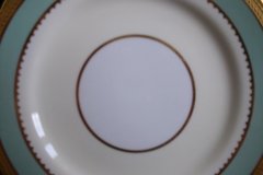 AYNSLEY #7963 BLUE-GRAY, CREAM & WHITE- ENCRUSTED GILT -  BREAD & BUTTER PLATE   .....   http://jaapiesfinechinastore.com