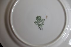 AYNSLEY #7963 BLUE-GRAY, CREAM & WHITE- ENCRUSTED GILT -  BREAD & BUTTER PLATE   .....   http://jaapiesfinechinastore.com