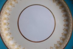AYNSLEY AQUA BLUE #7611- FILIGREE, GOLD SCROLLS-  BREAD & BUTTER PLATE    .....   http://jaapiesfinechinastore.com