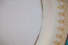 AYNSLEY AQUA BLUE #7611- FILIGREE, GOLD SCROLLS-  DINNER PLATE    .....   http://jaapiesfinechinastore.com