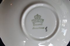 AYNSLEY AQUA BLUE #7611- FILIGREE, GOLD SCROLLS-  SAUCER for  TEA CUP   .....   http://jaapiesfinechinastore.com